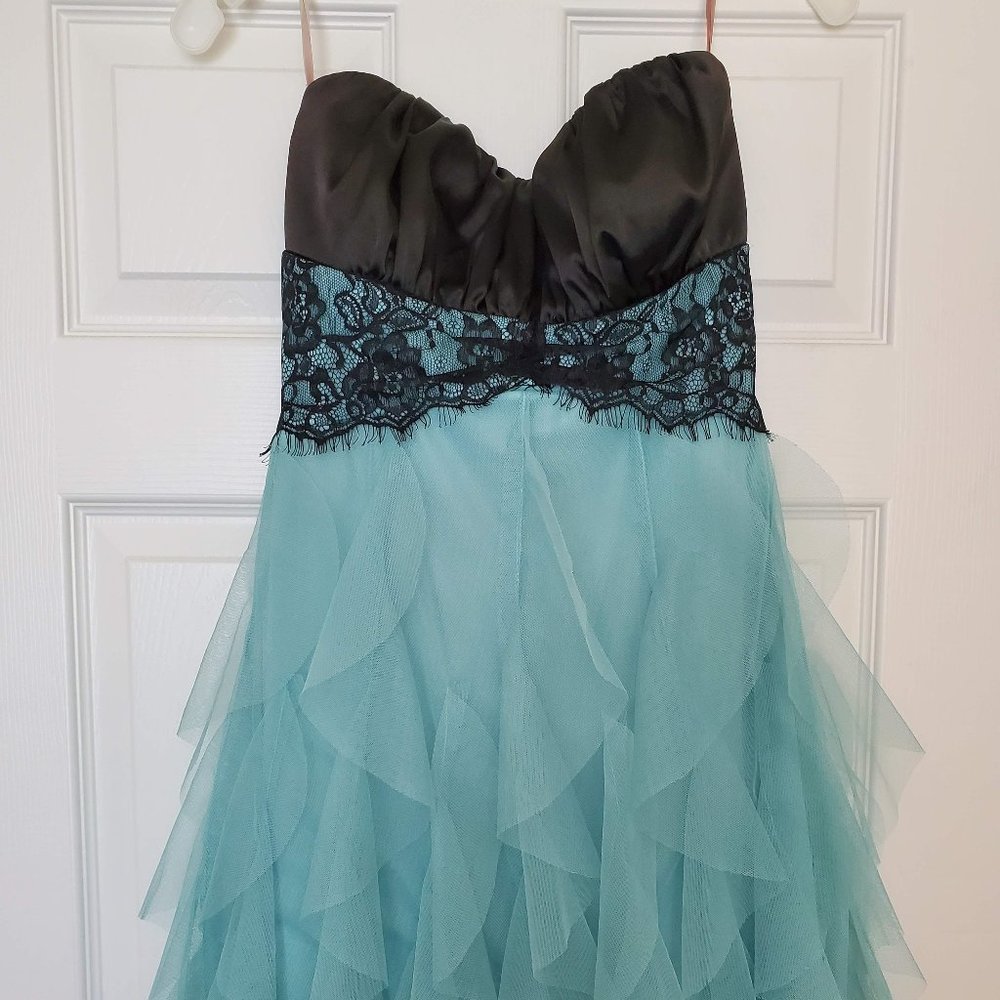 Black and Teal Formal Dress